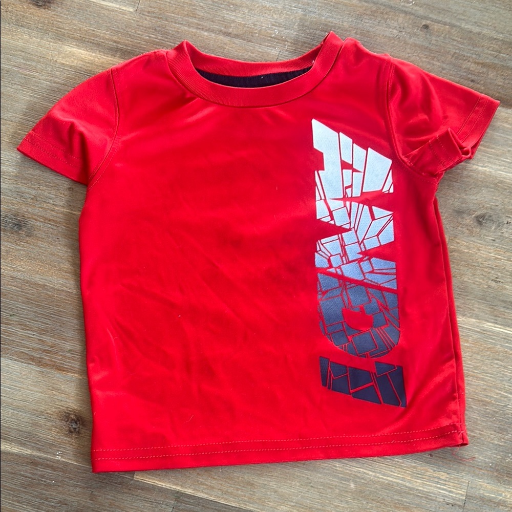And1 Red Short Sleeve Tee Sporty Design